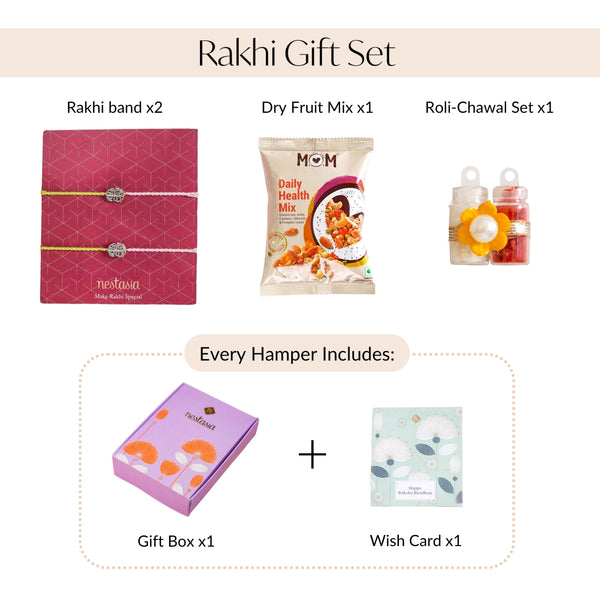Shri Radha Rakhi Gift Set