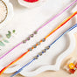 Moon Stone Rakhi Gift Set For Brother