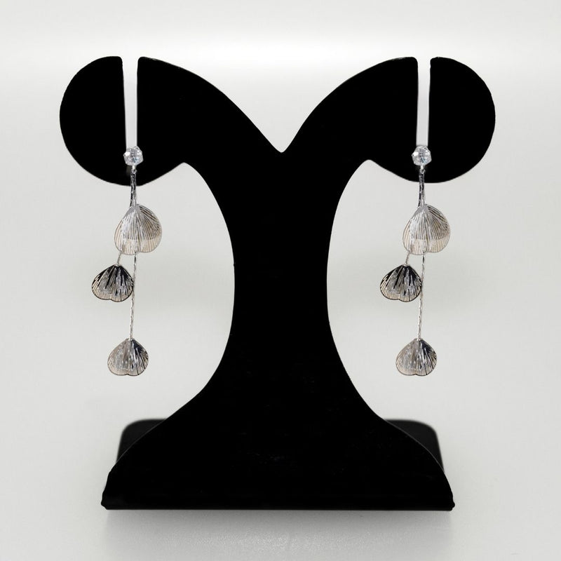 Silver Chain Tassel Earrings