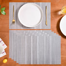 Silver Dinner Table Mat Set Of 6