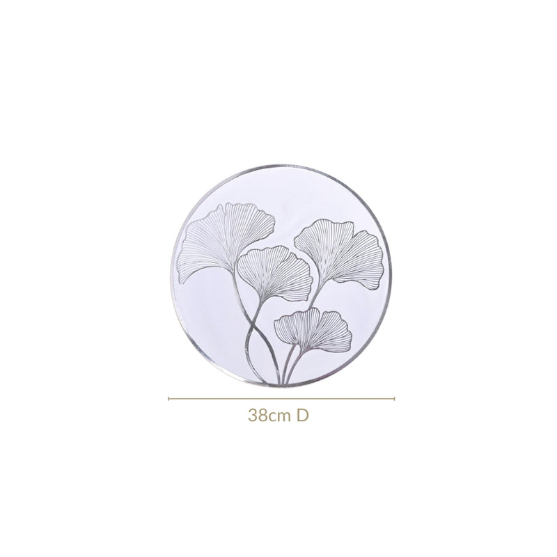 Silver Ginkgo Dining Table Mat Set Of 6