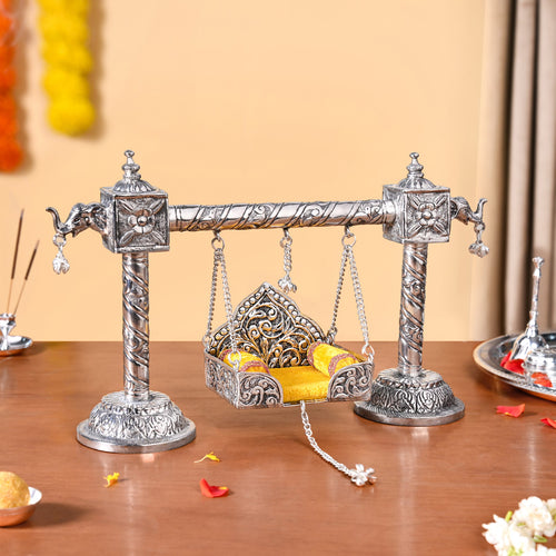 Silver Jhula For Laddu Gopal