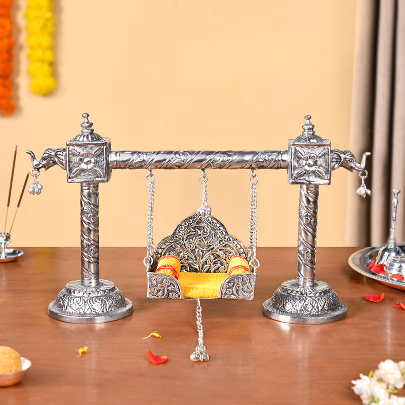Silver Jhula For Laddu Gopal