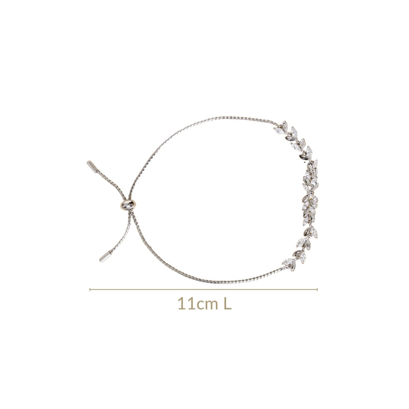 Silver Leafline Bracelet