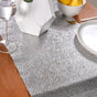 Silver Shine Lining Table Runner 72x15 Inch