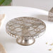 Filigree Metal Cake Stand Silver