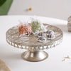 Filigree Metal Cake Stand Silver