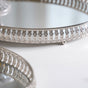 Set Of 3 Oval Metal Tray Silver