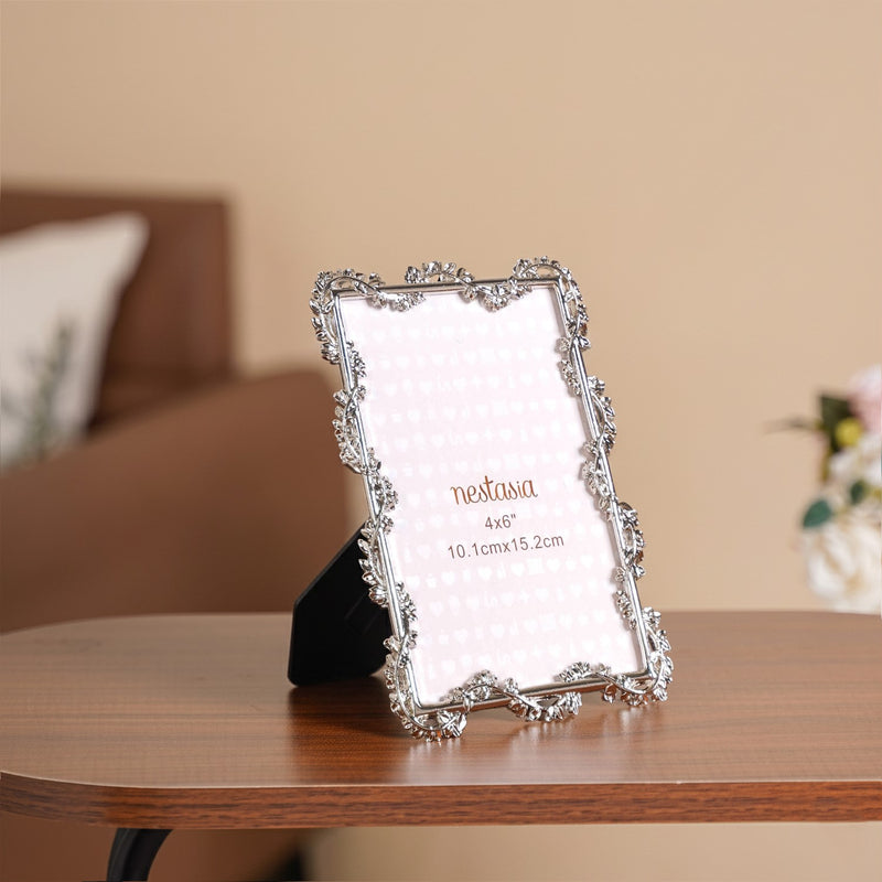 Silver Leaf Picture Frame Small 4x6"