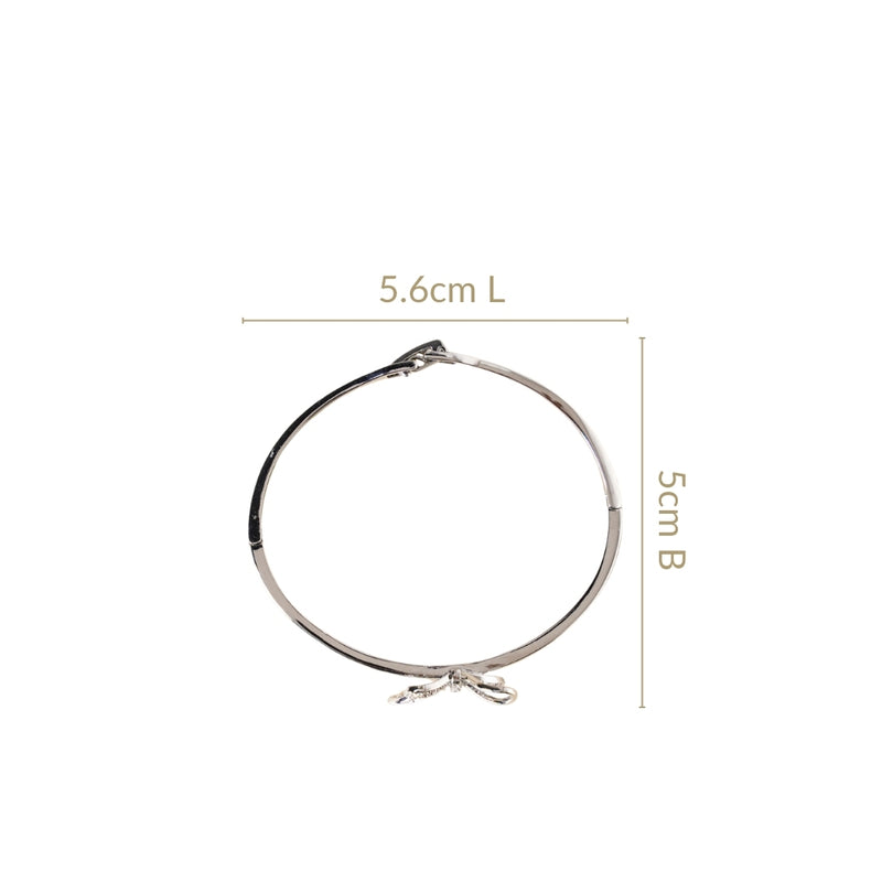 Silvery Shine Knot Bracelet