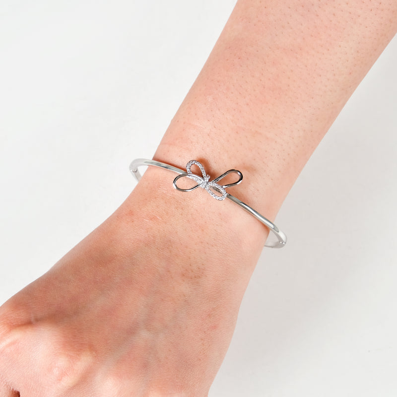 Silvery Shine Knot Bracelet