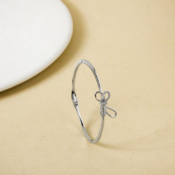 Silvery Shine Knot Bracelet