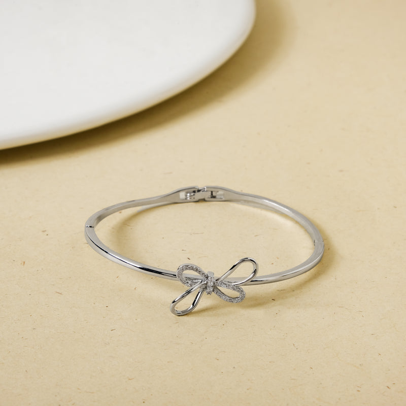 Silvery Shine Knot Bracelet