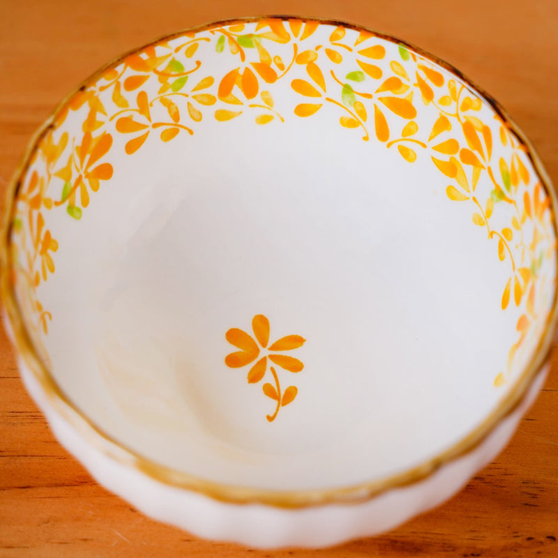 Simply Floral Ceramic Bowl Set Of 4 300ml