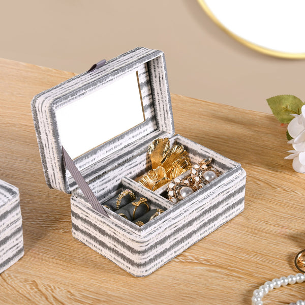 SlateLine Portable Jewellery Box With Mirror