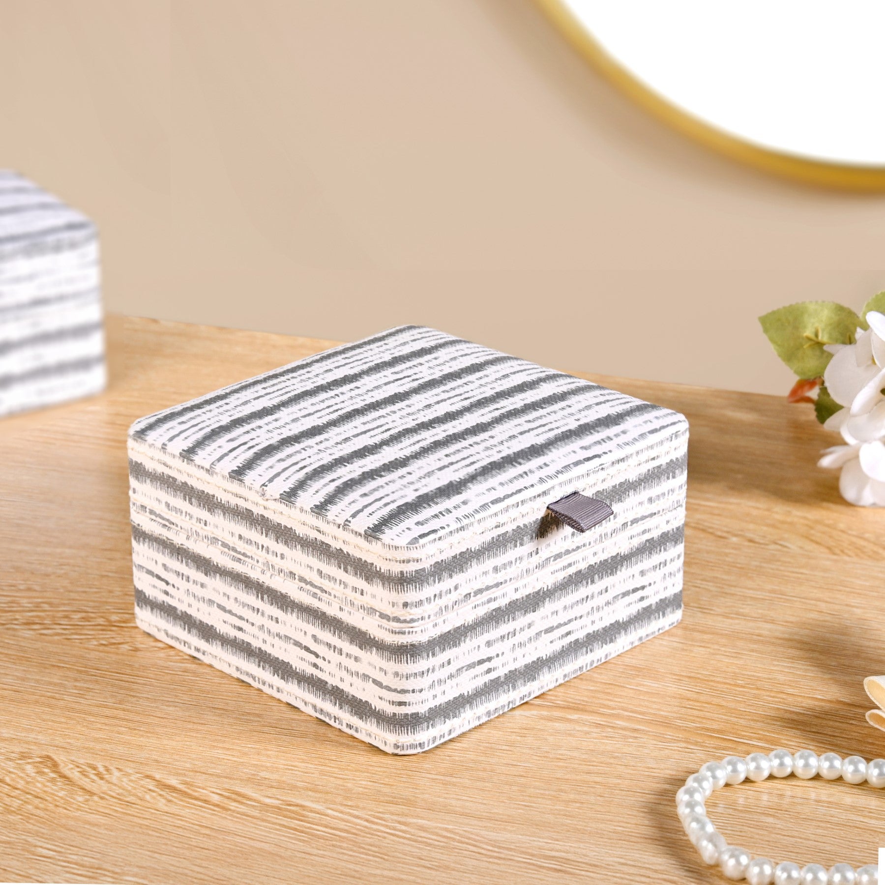 SlateLine Sustainable Multi Section Jewellery Box With Mirror