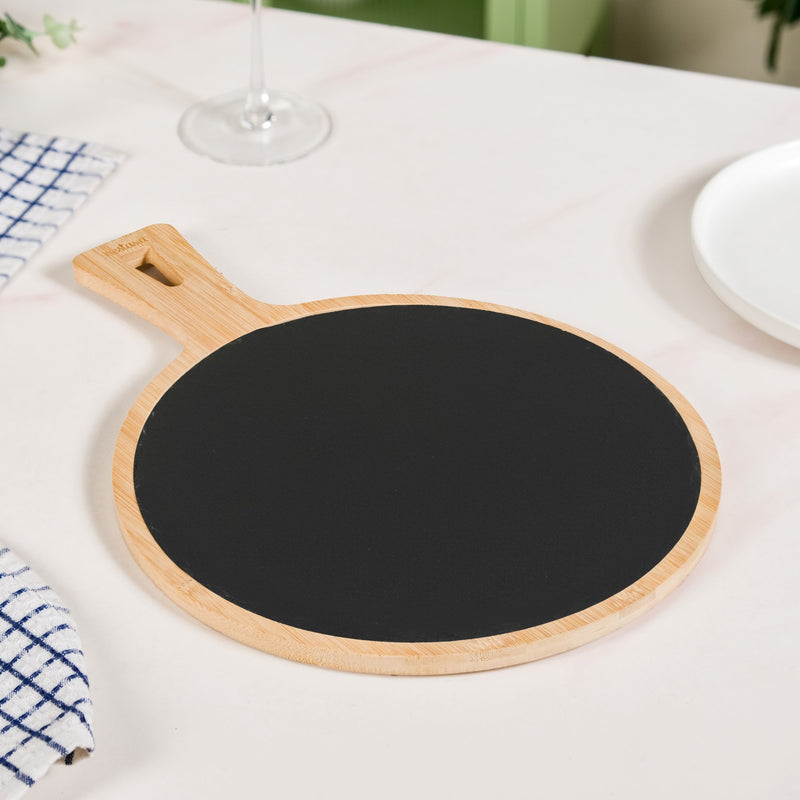 Removable Slate Round Serving Platter 26cm