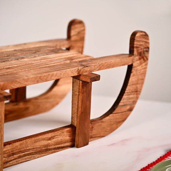 Sledge Acacia Wood Serving Platter Riser