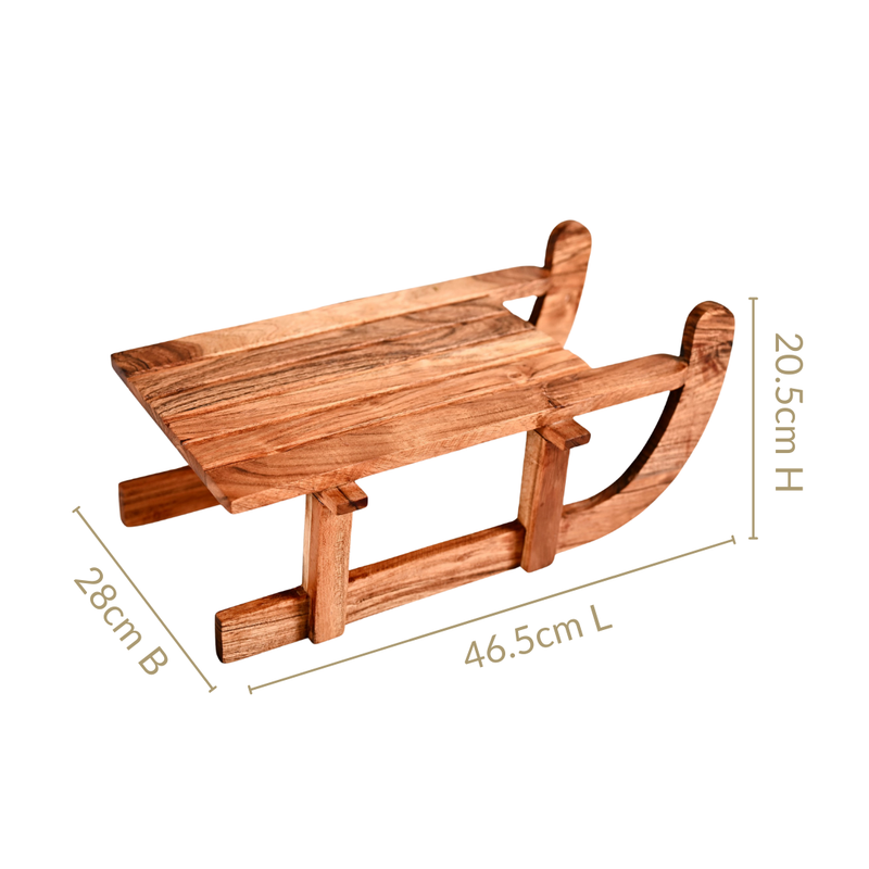 Sledge Acacia Wood Serving Platter