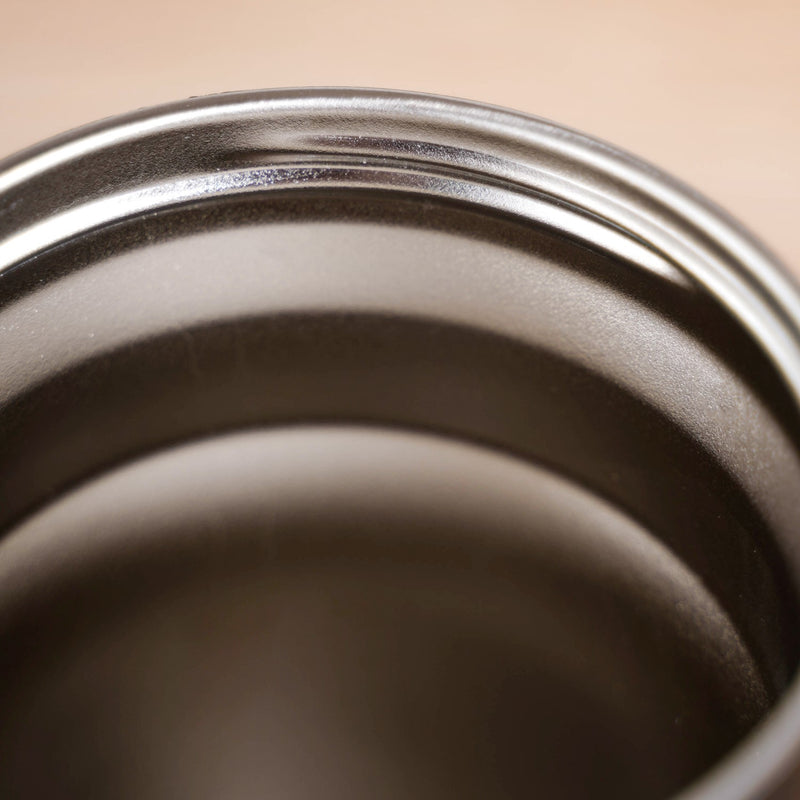 Sleek Black Stainless Steel Travel Coffee Tumbler 