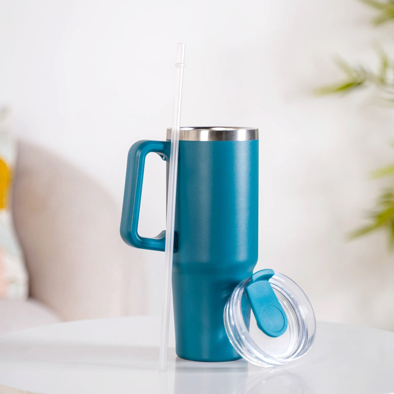 Sleek Dark Teal Leakproof Sipper Bottle For Travel