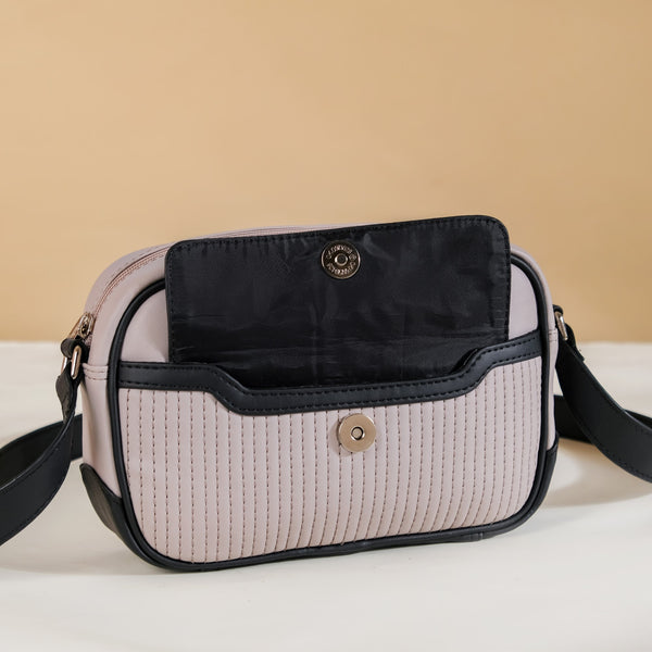 La Fusion Sling Bag Purse For Women Grey