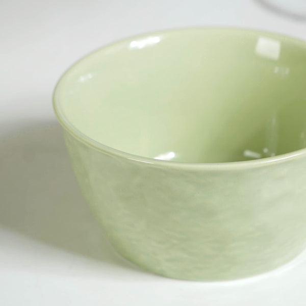 Textured Ceramic Snack Bowl Sage Green Set Of 4 350ml