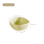 Pastel Square Ceramic Snack Bowl Set Of 4 200ml