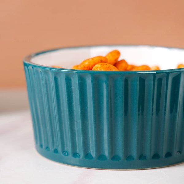 Cresta Snack Bowl Set Of 6 Teal 400ml