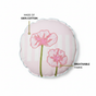 Soft Blooms Embroidered Cotton Cushion Cover 45cm