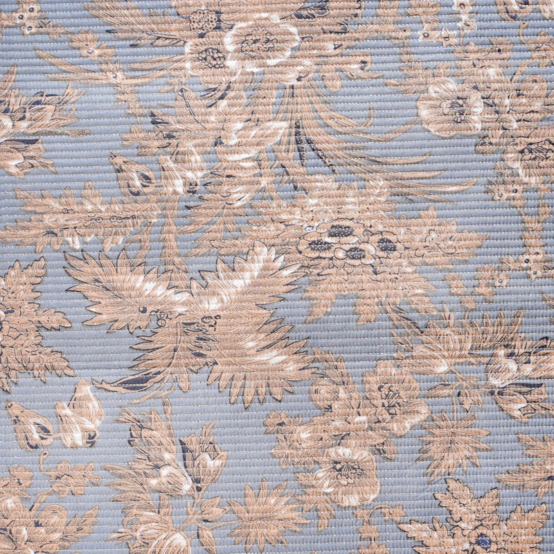 Soft Florals Light Blue Cotton Bedcover