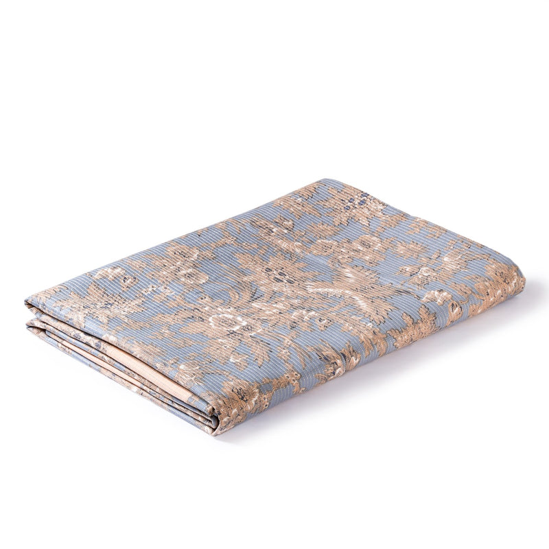 Soft Florals Light Blue Cotton Bedcover