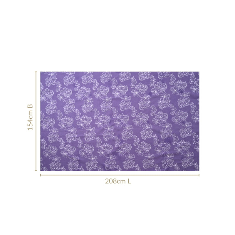 Soft Lilac Table Cloth For 6 Seater 154 x 208cm