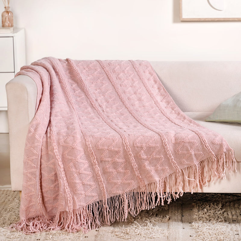 Softcore Blush Pink Throw