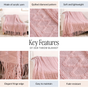 Softcore Blush Pink Throw