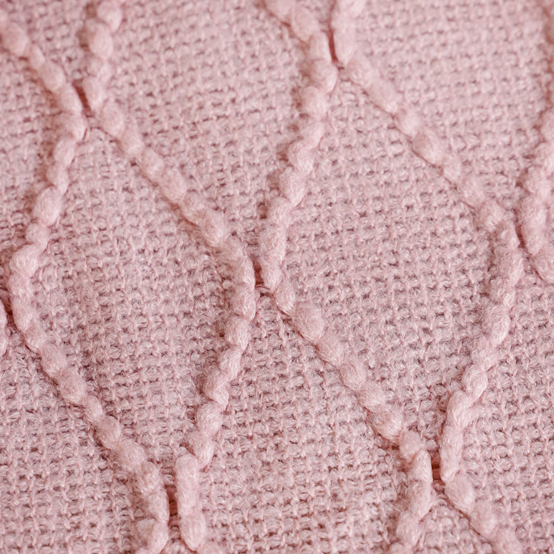 Softgirl Knitted Sofa Throw Pink