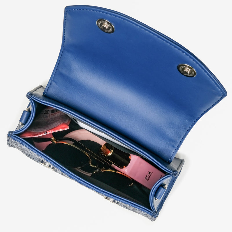 Soi Blue Handbag With Top Handle