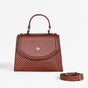 Soi Brown Handbag With Sling Strap