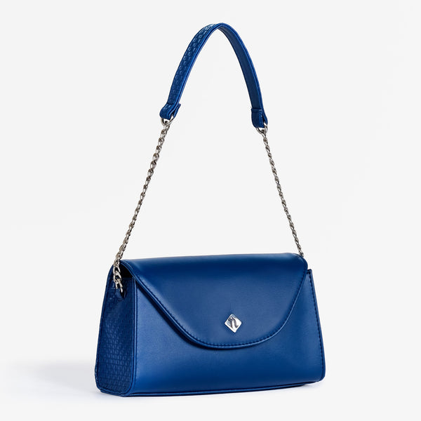 Soi Lisse Blue Shoulder Bag