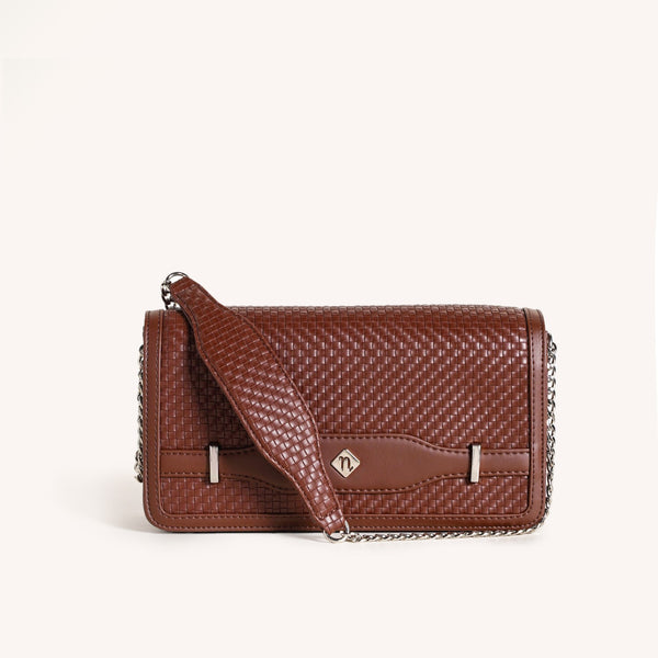 Soi Tresse Brown Sling Bag For Women