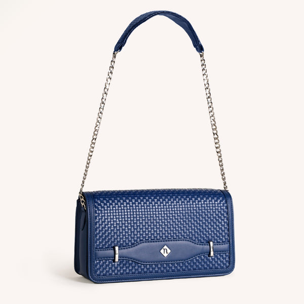 Soi Tresse Sling Purse Blue