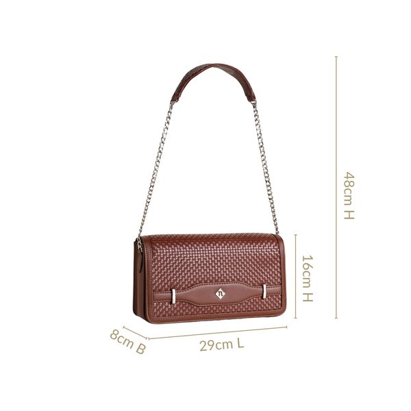 Soi Tresse Brown Sling Bag For Women