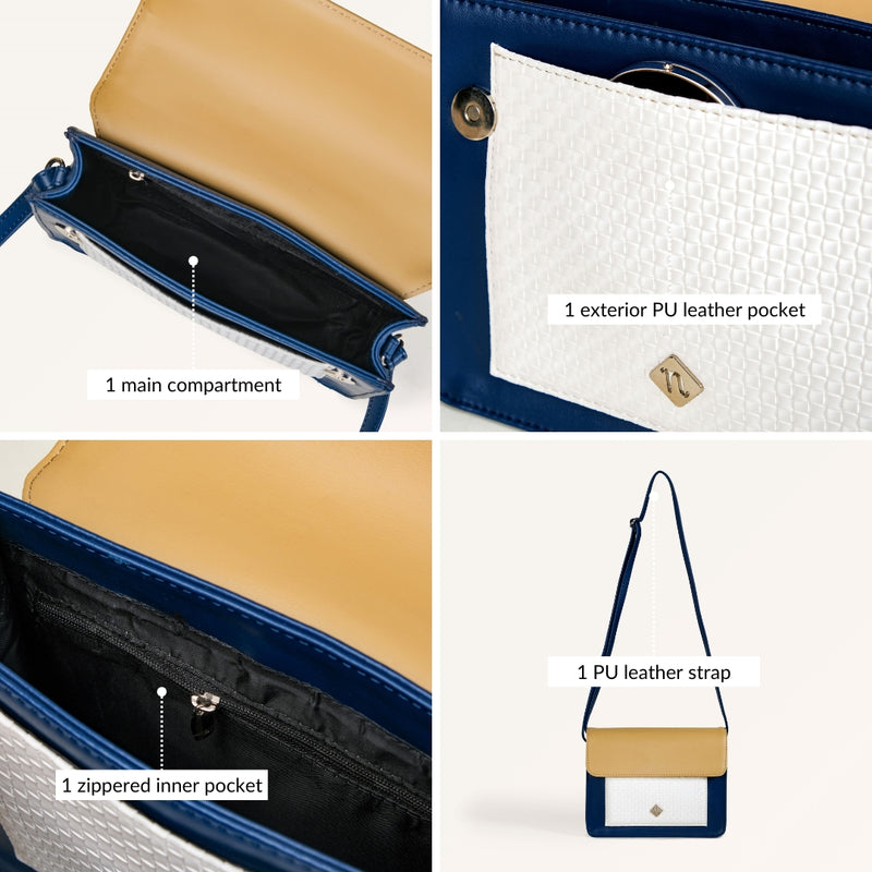 Soi Tresse Blue Magic Shoulder Bag