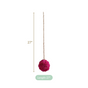 Sola Floral Ball Hanging Decor Set of 4 Magenta Pink