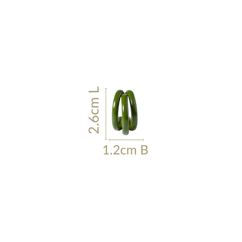 Solid Green Hoops