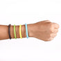 Set Of 3 Faux Leather Solid Bracelet