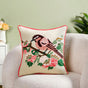 Songbird Bloom Embroidered Cushion Cover 40X40cm