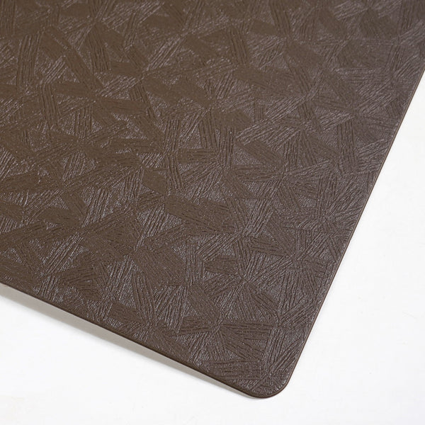 Songket Pattern Brown Dinner Table Mat Set Of 6