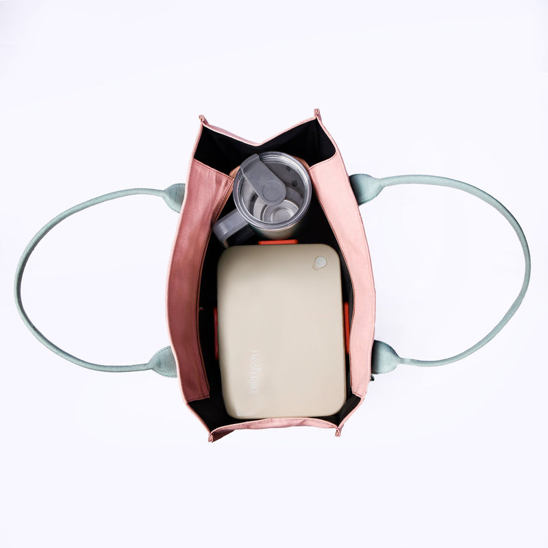 Sorella Pink Canvas Tote Bag With Coin Pouch