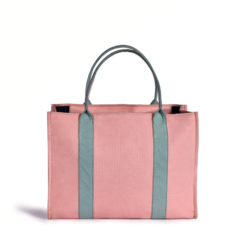 Sorella Pink Canvas Tote Bag With Coin Pouch